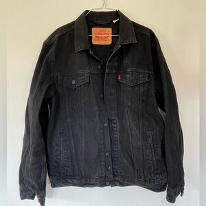 Levi's Men's Black Denim Trucker Jacket large